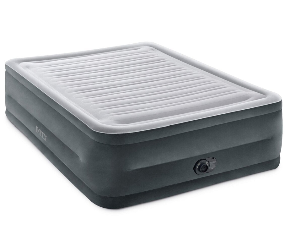 Intex 22-Inch Queen Size Inflatable Air Mattress - Ideal for Camping and Travel