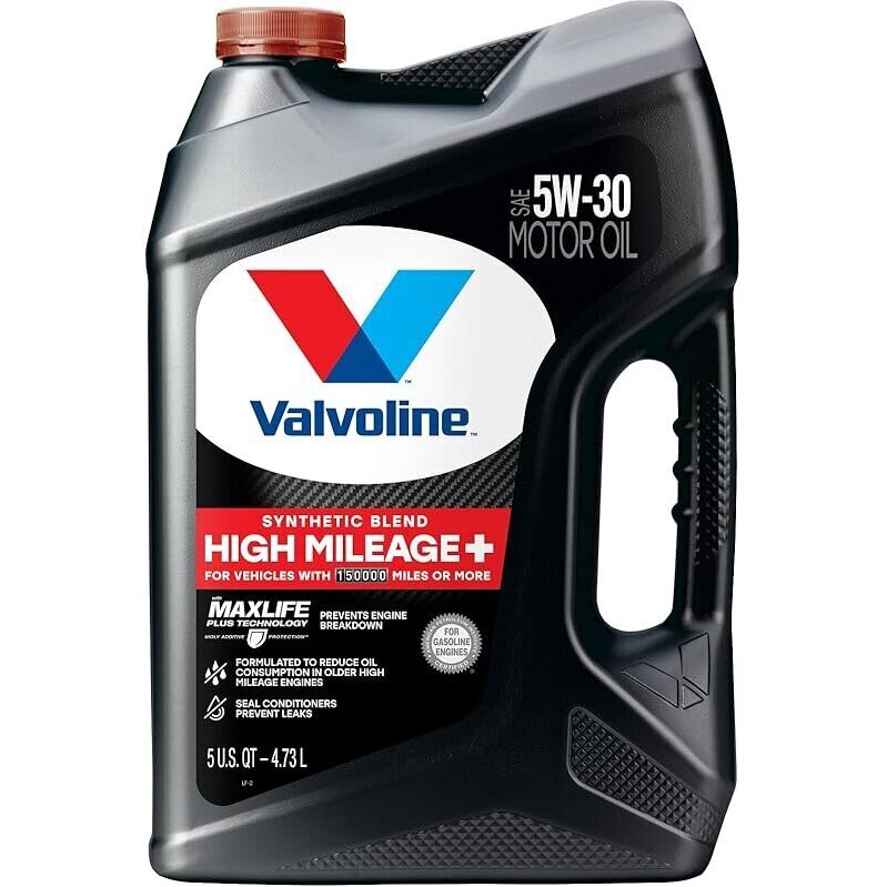 Valvoline High Mileage 150K 5W-30 Motor Oil, 5 Quart