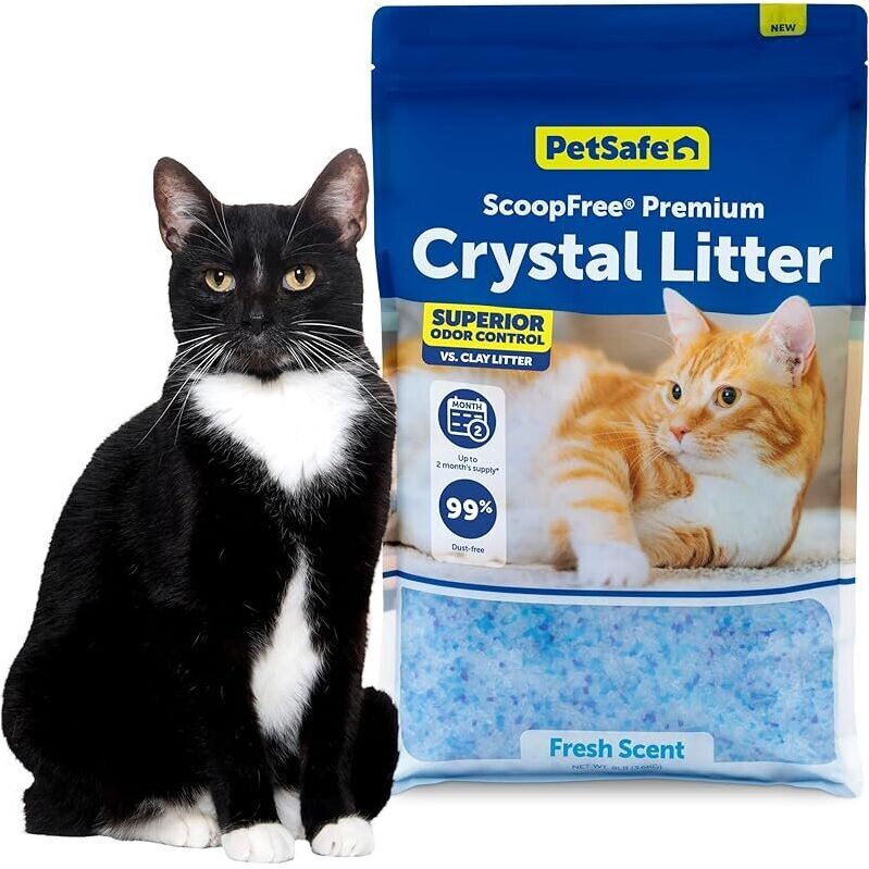 PetSafe ScoopFree Premium Crystal Litter - Odor Control, 8lb