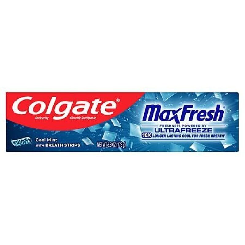 Colgate MaxFresh Cool Mint Toothpaste, 6.3-Ounce - Fresh Breath On a Budget