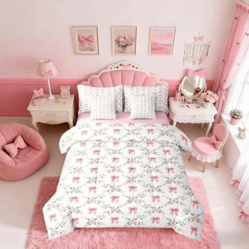 Elegant Floral Bedding Set: 50% Discount on Breathable, Princess-Inspired Comfort