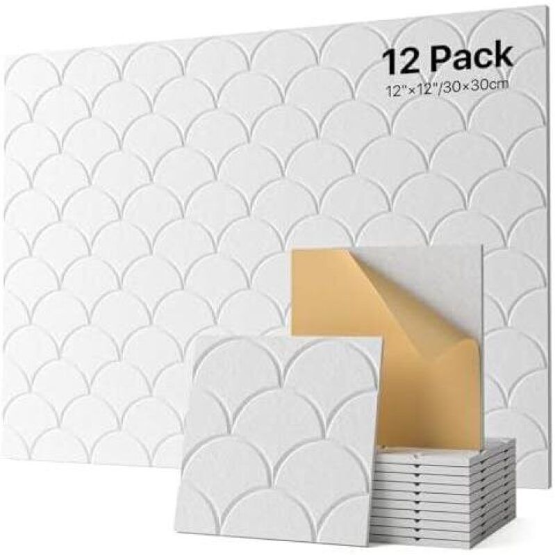 Soundproof Wall Panels Self-adhesive 50%OFF - 12 Pack