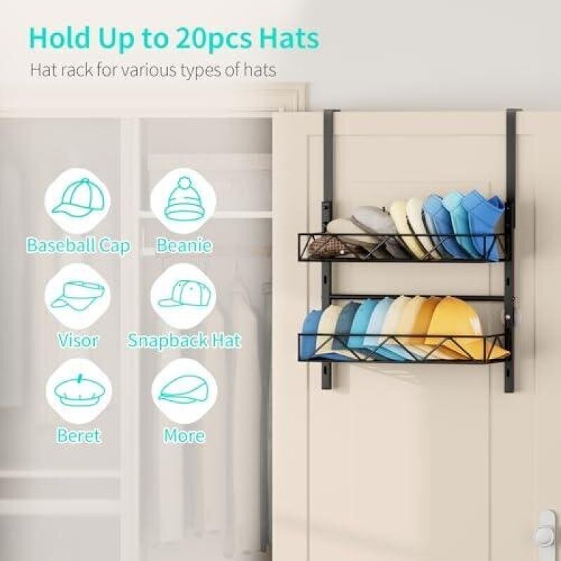 Maximize Storage with HapiRm Baseball Cap Organizer - 50% OFF