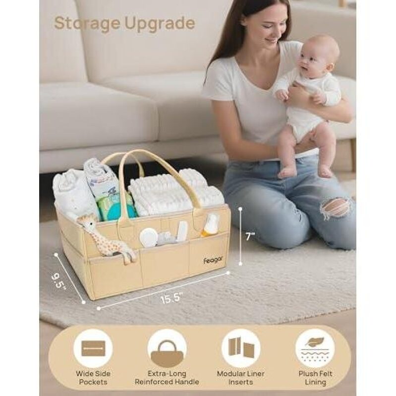 Multi-Pocket Diaper Caddy with 50% Discount