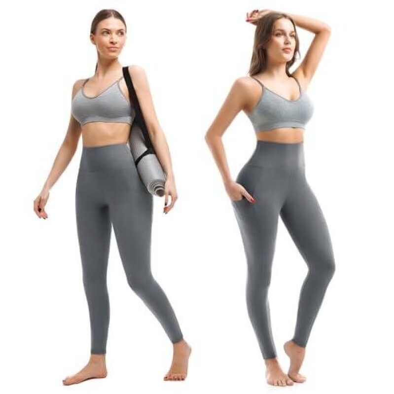 High-Waist Soft Pocket Women's Workout Leggings - 50% Discount