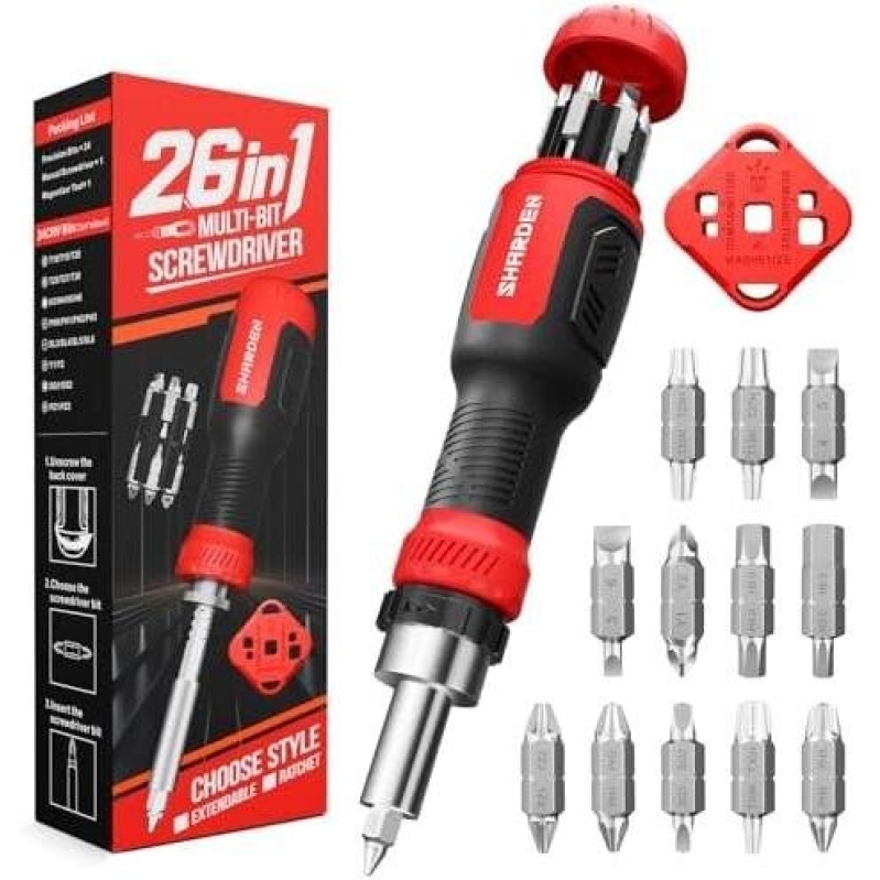 26-in-1 Multi-Bit Screwdriver Set - 60% Discount