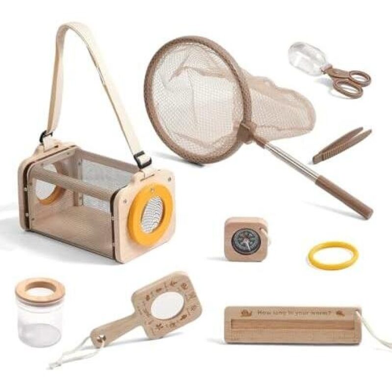 Children's Wooden Insect Exploration Kit (8-in-1 with Net) 50% OFF