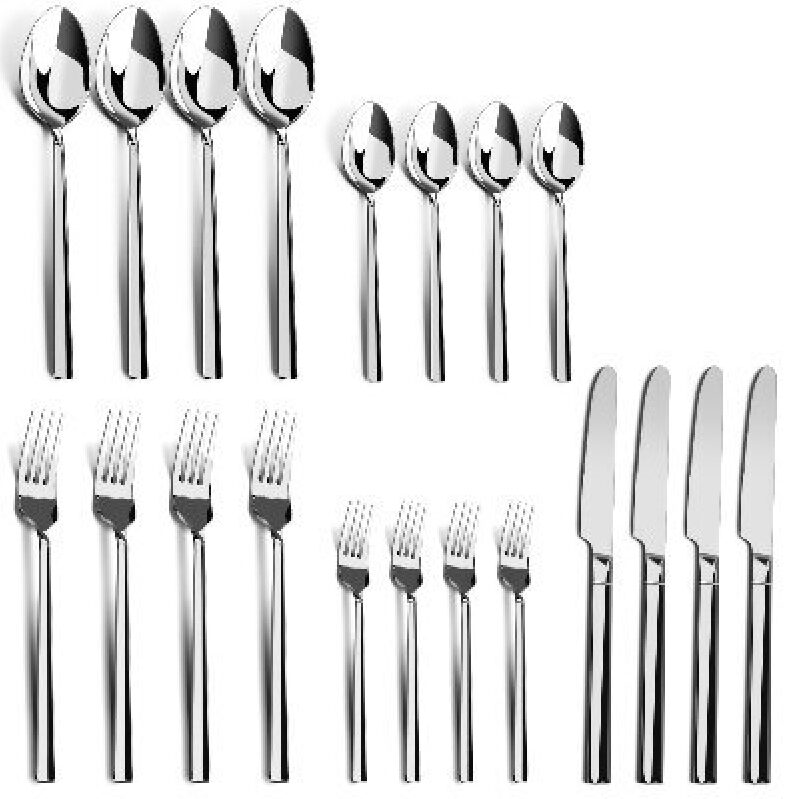 20-Piece Stainless Steel Cutlery Set for 4