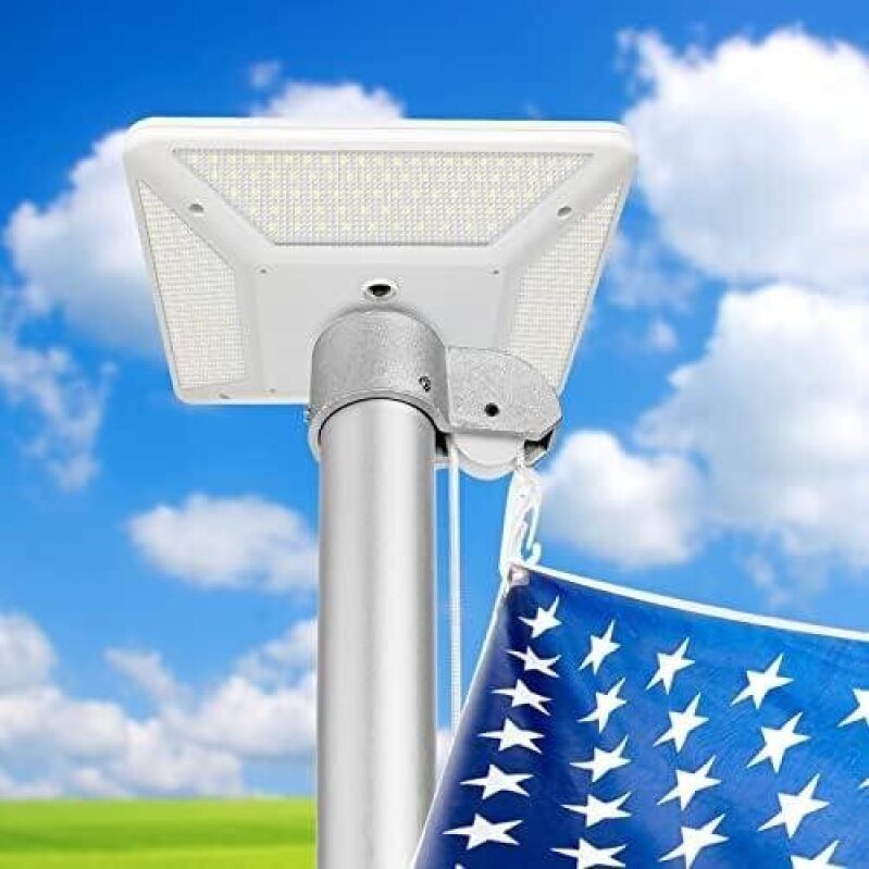 LED Solar Flag Pole Light - 50% Discount