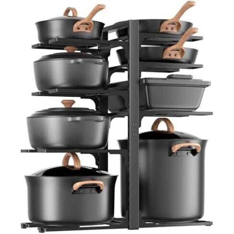Maximize Your Kitchen Storage with Adjustable Pot Rack