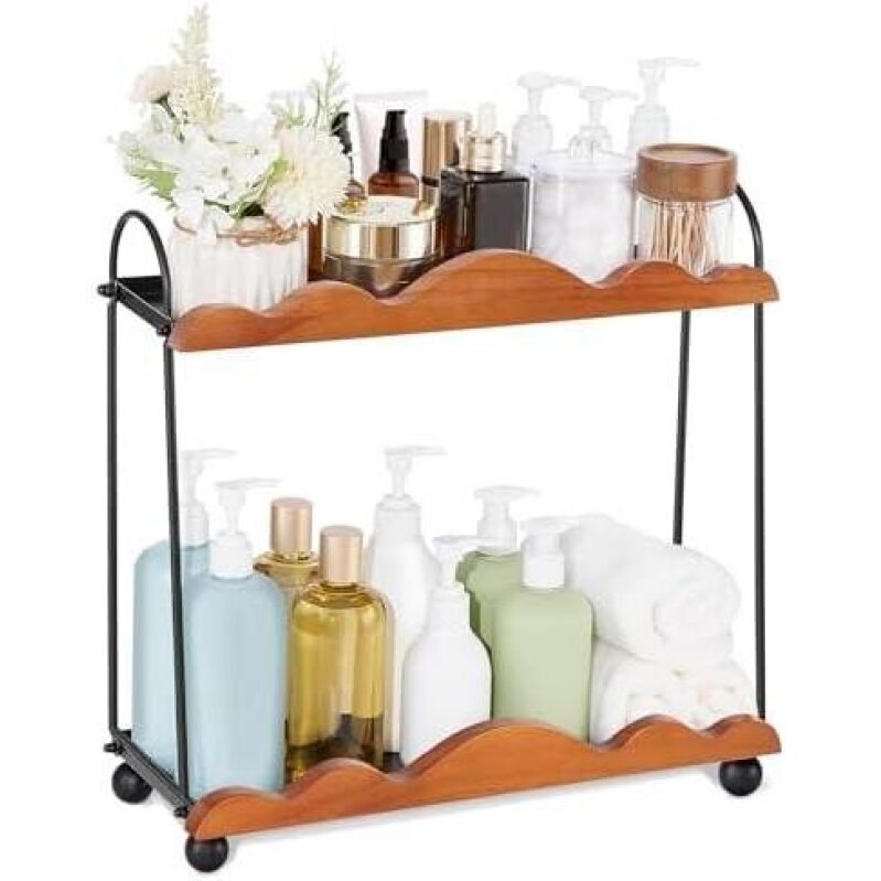 Double-Layer Bathroom Counter Organizer with 52% Discount