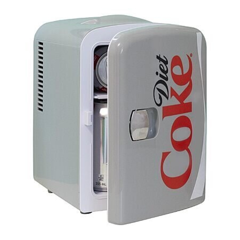 Portable 4L Diet Coke Mini Cooler/Fridge - Eco-Friendly & Compact
