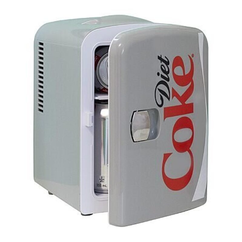 Portable 4L Diet Coke Mini Cooler/Fridge - Eco-Friendly & Compact