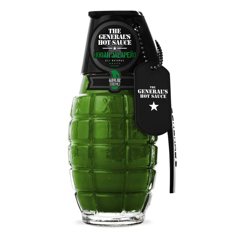 The General's Hot Sauce Hooah Jalapeno All Natural Spicy Sauce 6oz