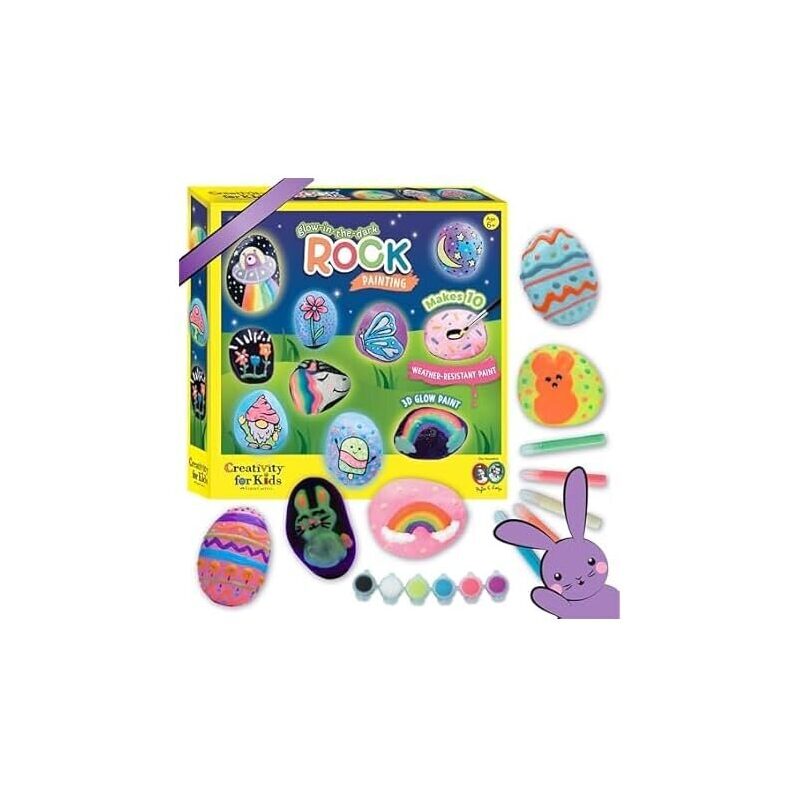 Spread Joy with Glow in the Dark Rock Painting Kit for Kids
