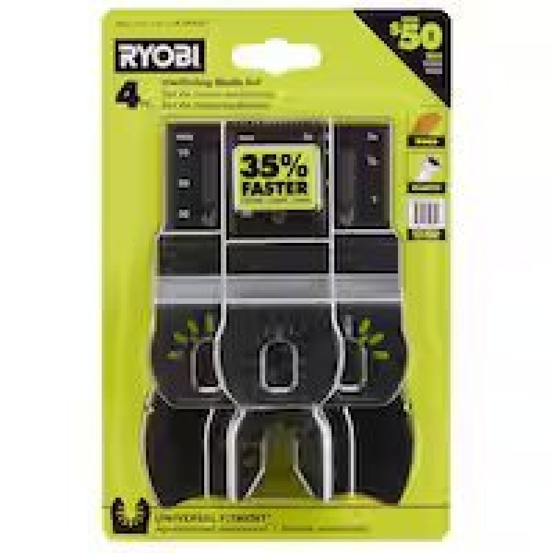 RYOBI 4-Piece Wood Oscillating Multi-Tool Blade Set - Efficient Cutting Solution