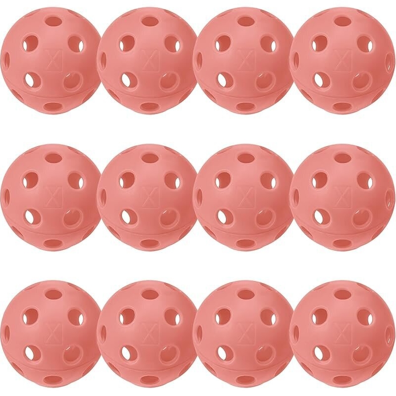 12-Pack Franklin Sports X-26 Indoor Pickleballs - High-Performance Pack