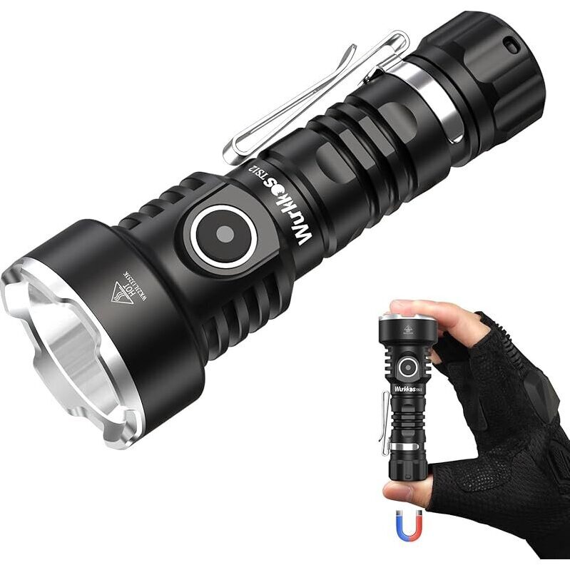 Wurkkos TS12 SFT25R LED Mini Flashlight Rechargeable 1350-Lumen