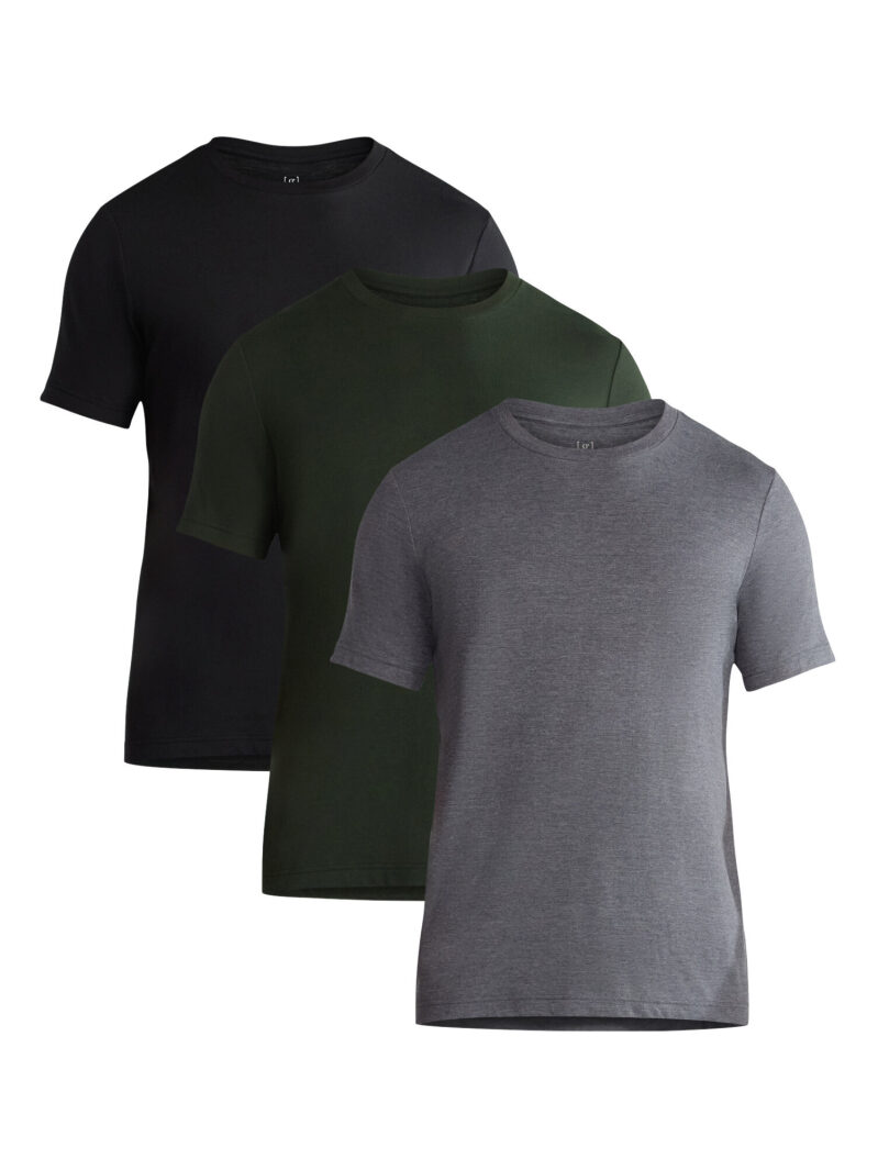 3-Pack George Men's Classic Fit Crewneck Tee with Short Sleeves