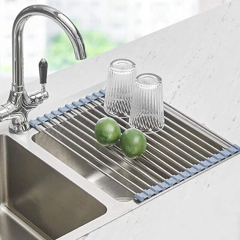 Seropy Collapsible Cutting Board Over Sink Dish Drying Rack