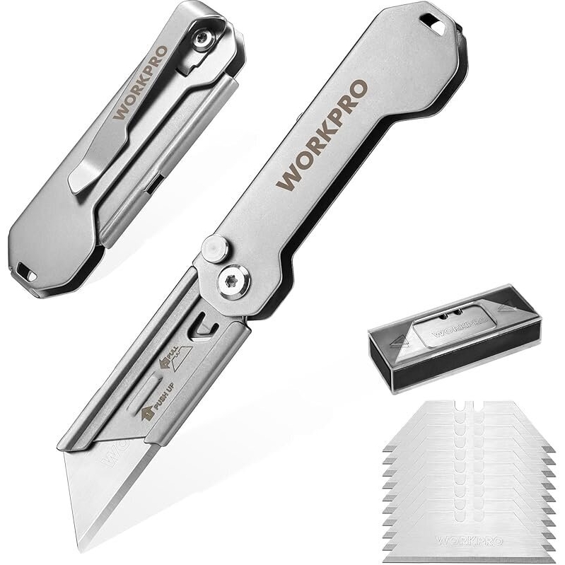 WORKPRO EDC Folding Utility Knife - Compact, Durable, and Convenient