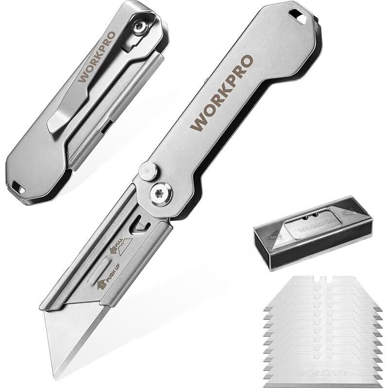 WORKPRO EDC Folding Utility Knife - Compact, Durable, and Convenient