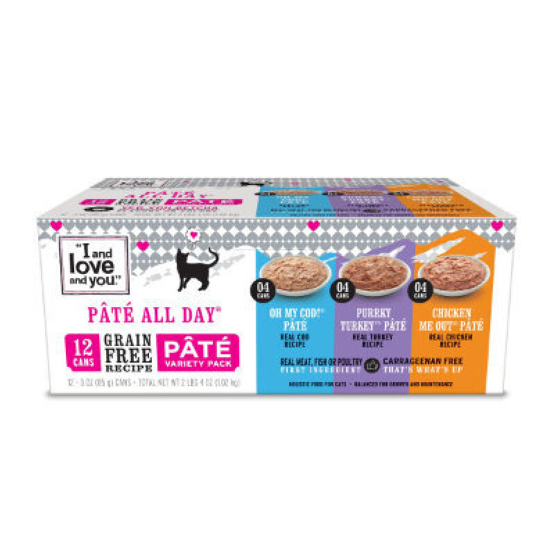 Grain-Free Pate Cat Food Variety Pack - 12 Pouches
