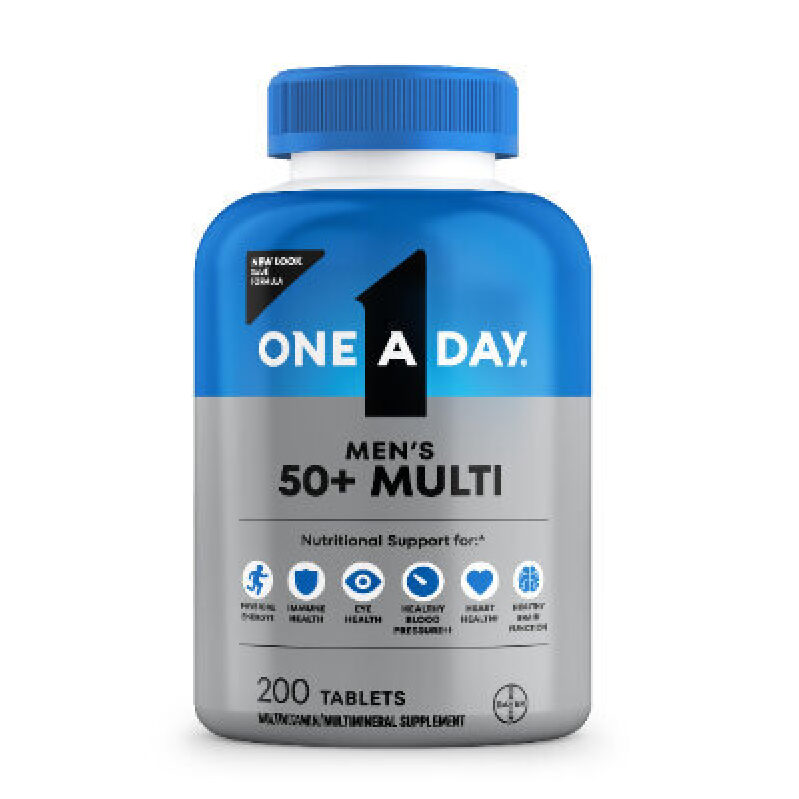 Men's 50+ Multivitamin Tablets - 200 Tablets