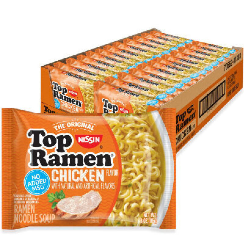 Top Ramen Chicken Flavor Noodle Soup - 24 Pack