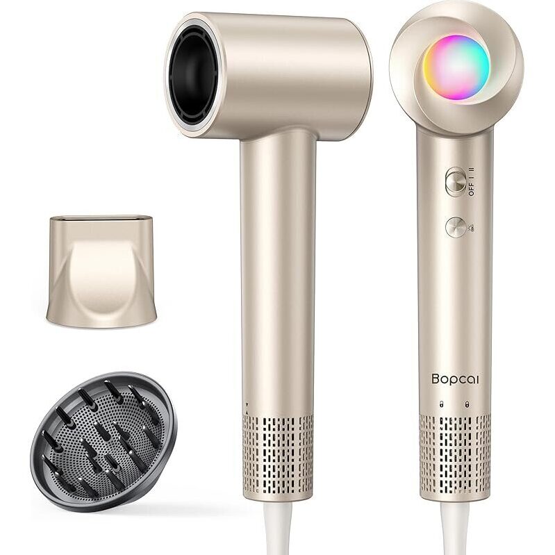 Bopcai 160,000rpm Ionic Hair Dryer with Diffuser