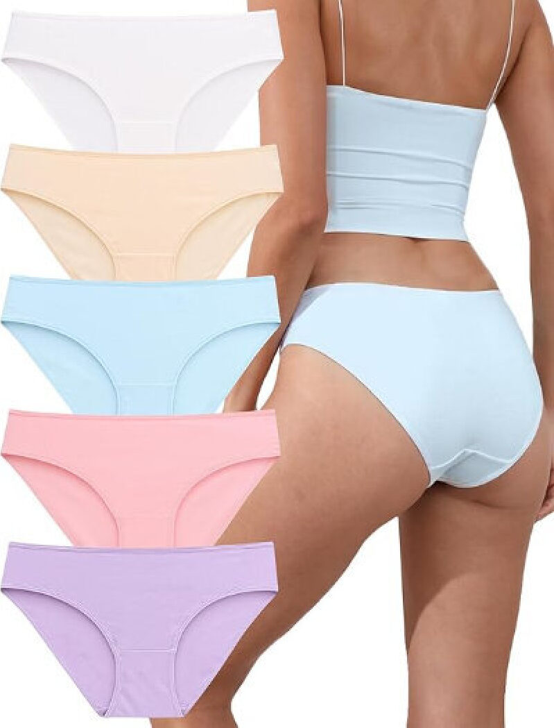 Premium Cotton Underwear Set for Women - 5 Pack