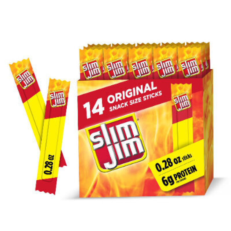 Slim Jim Original Snack Size Sticks - 14 Count