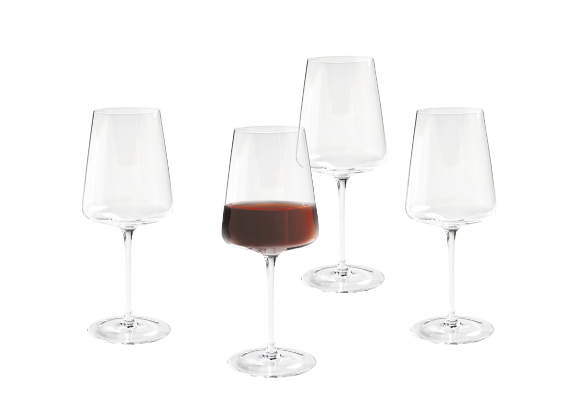 Elevate Your Wine Experience with Clear Flared Red Wine Glasses