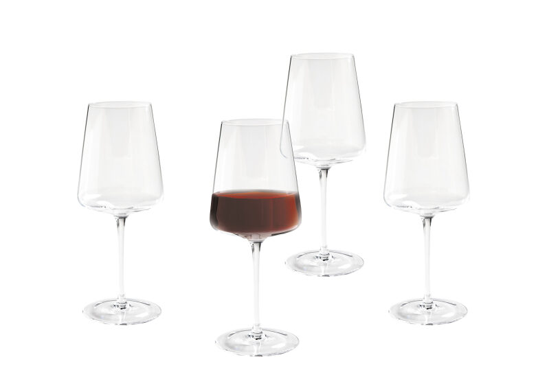 Elevate Your Wine Experience with Clear Flared Red Wine Glasses