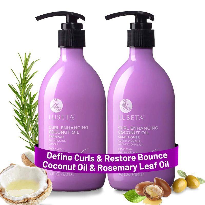Luseta Curly Hair Shampoo and Conditioner Set - Enhance and Restore Curls