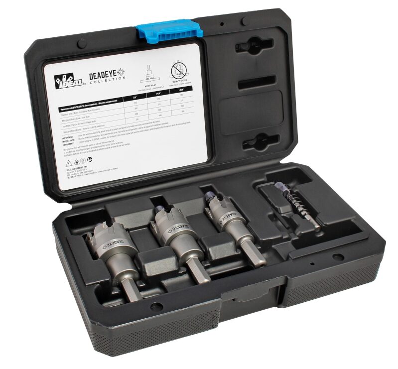 IDEAL INDUSTRIES Deadeye Carbide Tipped Hole Cutter, 4 pc Kit