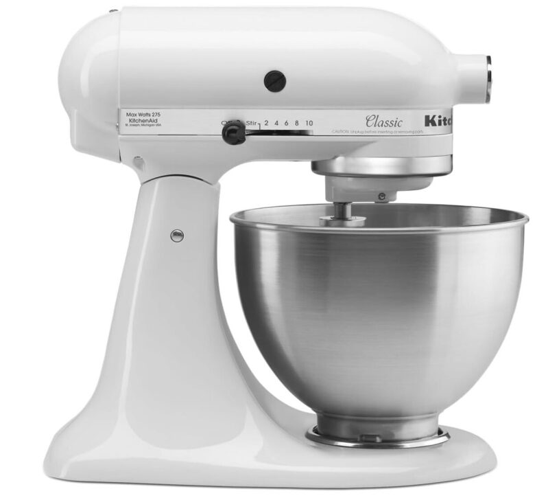 KitchenAid Classic 4.5 Quart White Stand Mixer - 25% Off
