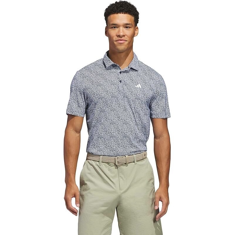 Adidas Mens Ultimate365 Feather Print Polo Shirt - Ultimate Comfort and Style