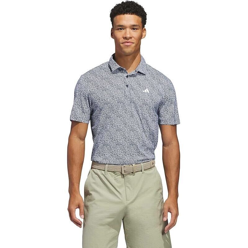 Adidas Mens Ultimate365 Feather Print Polo Shirt - Ultimate Comfort and Style