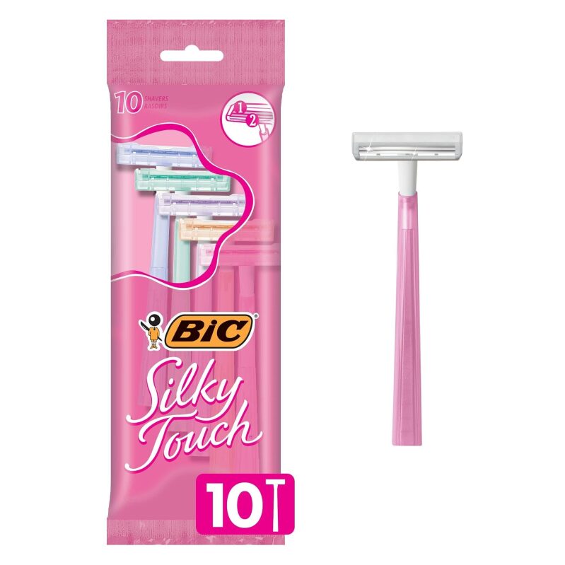 BIC Silky Touch Women's Disposable Razors - 10-Pack