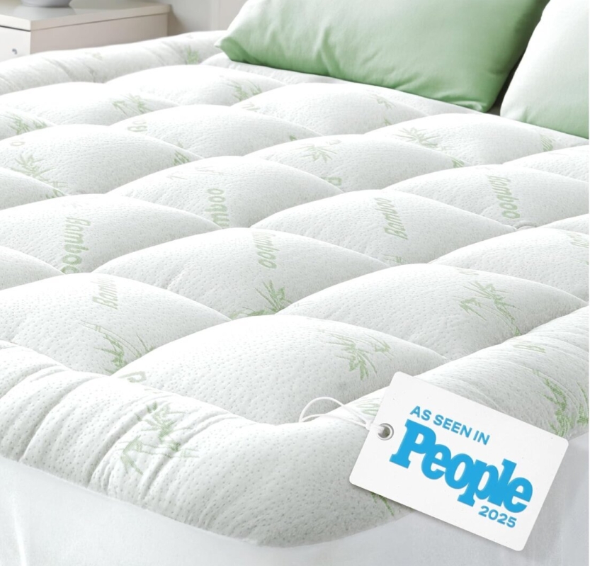 Niagara Sleep Solution Bamboo Fiber Mattress Pad - Queen Size
