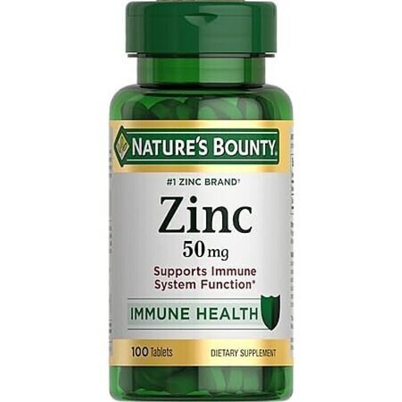 Affordable 100-Count 50mg Zinc Caplets by Nature's Bounty - Immune Support