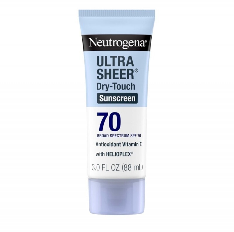 Neutrogena Ultra Sheer Dry-Touch Sunscreen SPF 70 - Ideal for Travel