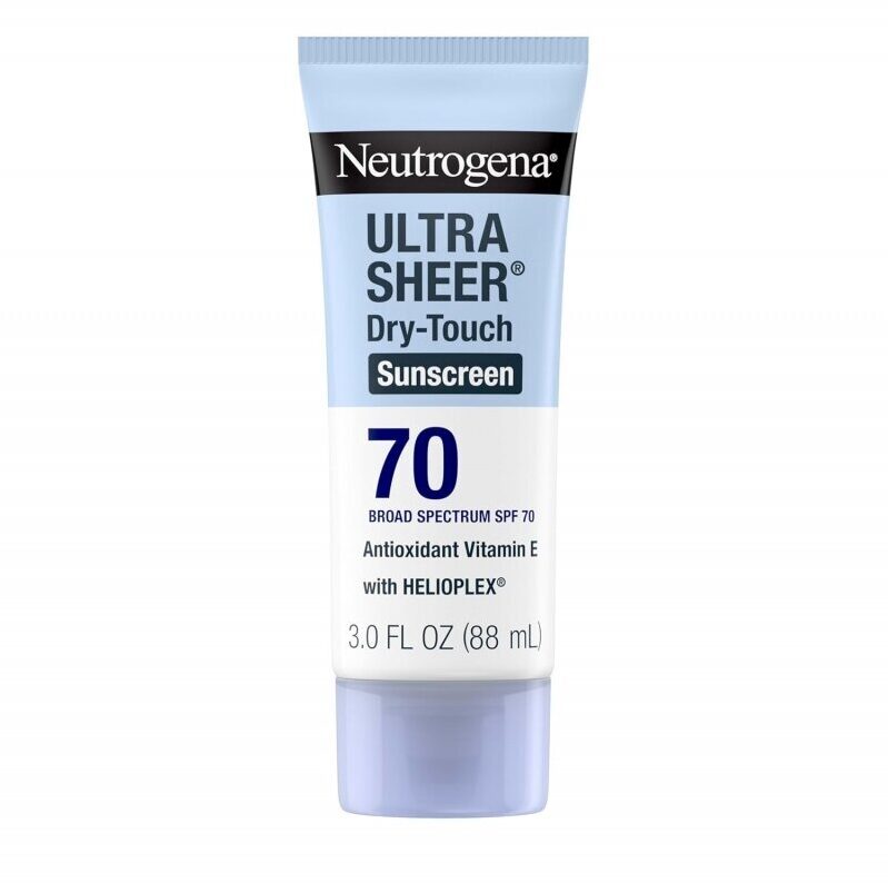Neutrogena Ultra Sheer Dry-Touch Sunscreen SPF 70 - Ideal for Travel
