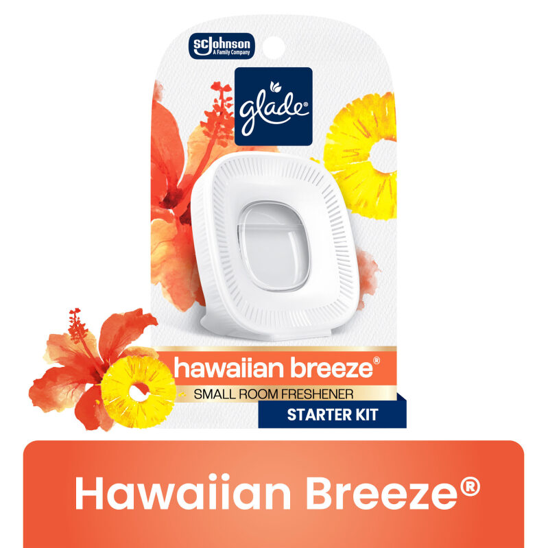 Glade Small Room Freshener Starter Kit, Hawaiian Breeze