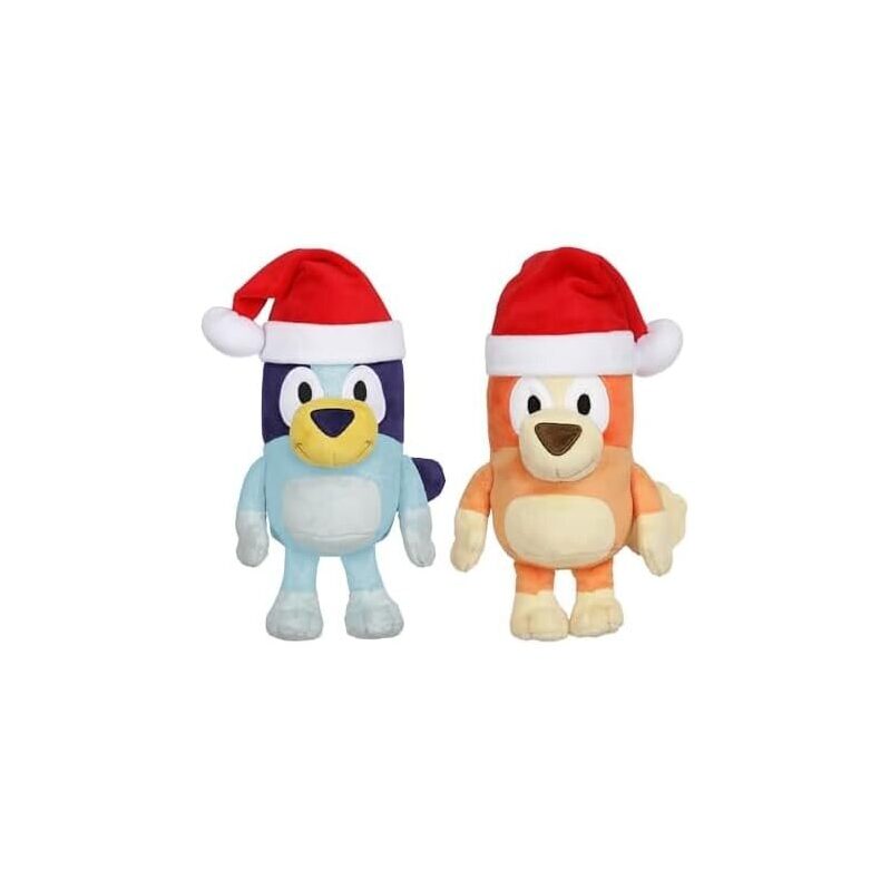 Bluey Toddler Festive Holiday Season Plush Figure - 2 Pack