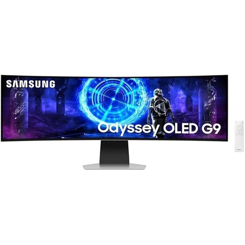Samsung Odyssey G9 49-in QD-OLED Curved Monitor with Dual QHD Resolution