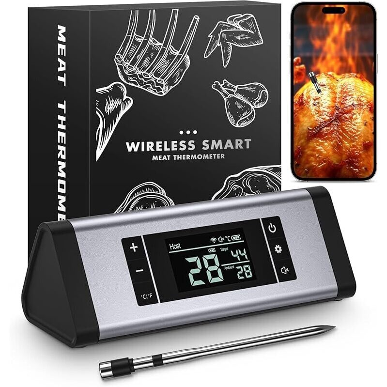 Tilnsta 800-ft Digital Food Thermometer - Smart APP, Simple Operation