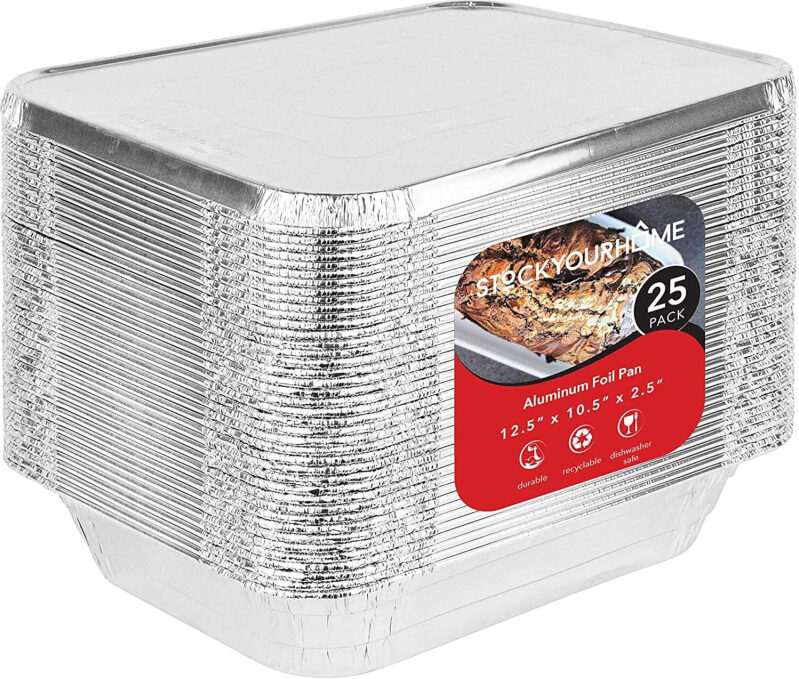 Affordable 25-Pack Aluminum Foil Pans - Prime Ready