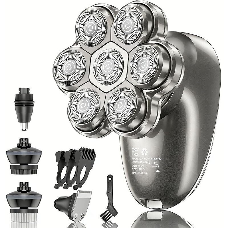 Weqoee 5-in-1 7D Floating Head Shaver - Complete Grooming Solution